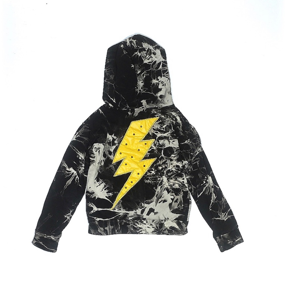 Black tie dye lightning bolt. Sweatshirt
